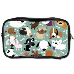 Dog Pattern Toiletries Bags 2-side