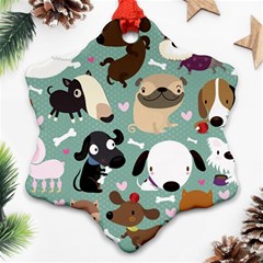 Dog Pattern Ornament (snowflake) 