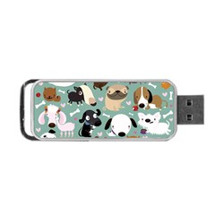 Dog Pattern Portable Usb Flash (two Sides)