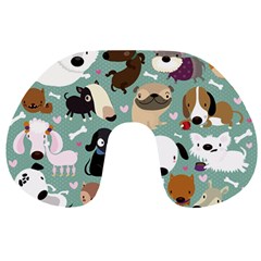 Dog Pattern Travel Neck Pillows by Mjdaluz