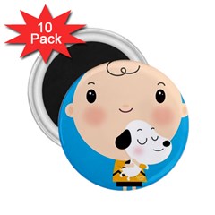 Snoopy 2 25  Magnets (10 Pack) 