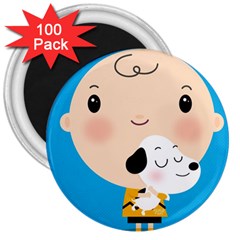 Snoopy 3  Magnets (100 Pack)