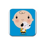 Snoopy Rubber Coaster (Square)  Front