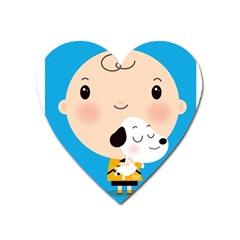 Snoopy Heart Magnet