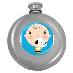 Snoopy Round Hip Flask (5 Oz)