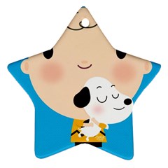 Snoopy Star Ornament (two Sides) 