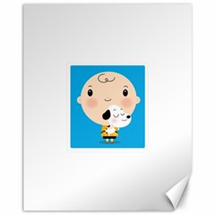 Snoopy Canvas 11  X 14  