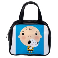 Snoopy Classic Handbags (one Side) by Mjdaluz