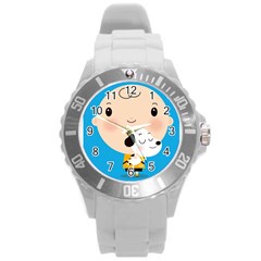 Snoopy Round Plastic Sport Watch (l)