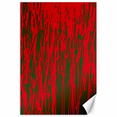 Red And Green Pattern Canvas 20  X 30   by Valentinaart