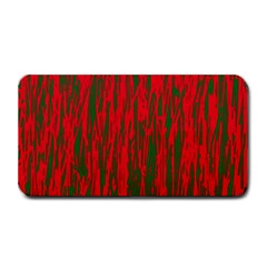 Red And Green Pattern Medium Bar Mats by Valentinaart