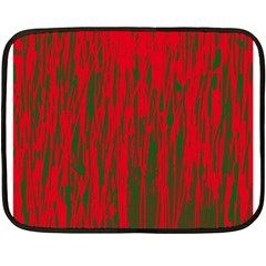 Red And Green Pattern Fleece Blanket (mini)