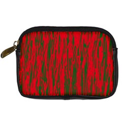 Red And Green Pattern Digital Camera Cases by Valentinaart