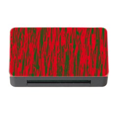 Red And Green Pattern Memory Card Reader With Cf