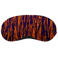 Blue And Orange Pattern Sleeping Masks by Valentinaart