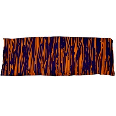 Blue And Orange Pattern Body Pillow Case (dakimakura) by Valentinaart