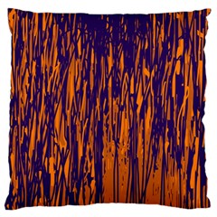 Blue And Orange Pattern Standard Flano Cushion Case (two Sides) by Valentinaart