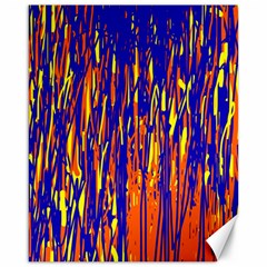 Orange, Blue And Yellow Pattern Canvas 16  X 20   by Valentinaart