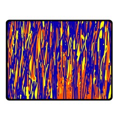 Orange, Blue And Yellow Pattern Fleece Blanket (small)