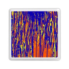 Orange, Blue And Yellow Pattern Memory Card Reader (square) 