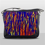 Orange, blue and yellow pattern Messenger Bags Front