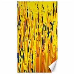 Yellow Pattern Canvas 40  X 72   by Valentinaart