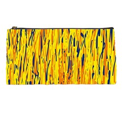 Yellow Pattern Pencil Cases by Valentinaart