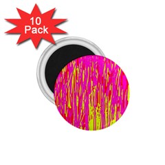 Pink And Yellow Pattern 1 75  Magnets (10 Pack)  by Valentinaart