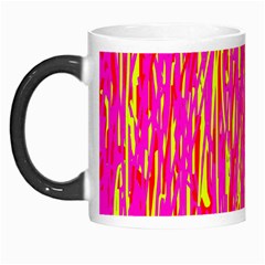 Pink And Yellow Pattern Morph Mugs by Valentinaart