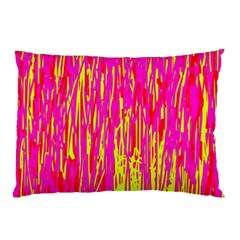 Pink And Yellow Pattern Pillow Case