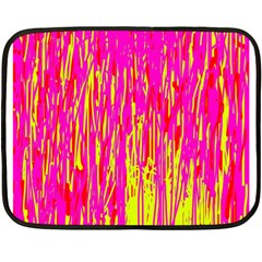 Pink And Yellow Pattern Fleece Blanket (mini)