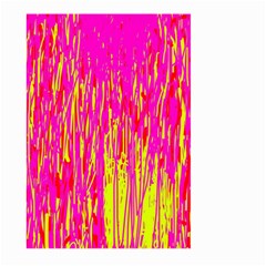 Pink And Yellow Pattern Large Garden Flag (two Sides)