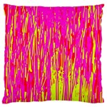 Pink and yellow pattern Standard Flano Cushion Case (Two Sides) Front