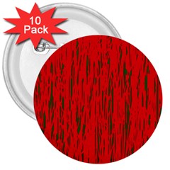 Decorative Red Pattern 3  Buttons (10 Pack)  by Valentinaart