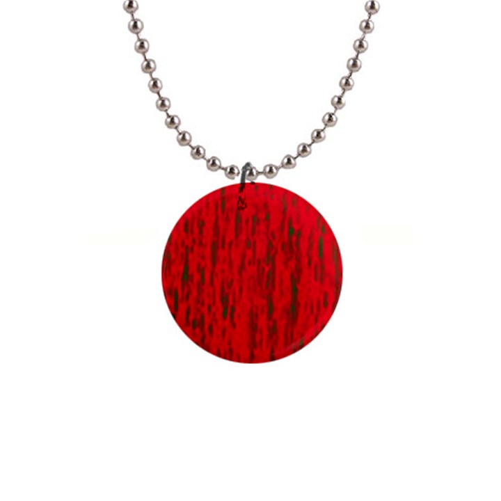 Decorative red pattern Button Necklaces