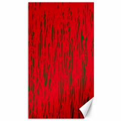 Decorative Red Pattern Canvas 40  X 72   by Valentinaart