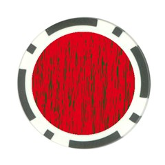 Decorative Red Pattern Poker Chip Card Guards by Valentinaart