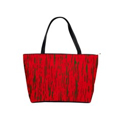 Decorative Red Pattern Shoulder Handbags by Valentinaart