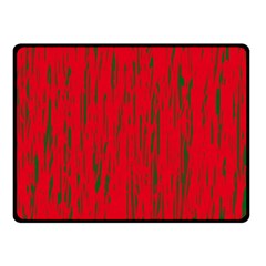 Decorative Red Pattern Fleece Blanket (small)