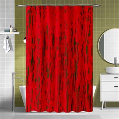 Decorative Red Pattern Shower Curtain 48  X 72  (small) 