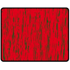 Decorative Red Pattern Double Sided Fleece Blanket (medium) 