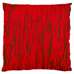 Decorative Red Pattern Large Flano Cushion Case (two Sides) by Valentinaart