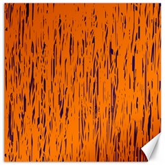 Orange Pattern Canvas 16  X 16   by Valentinaart