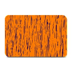 Orange Pattern Plate Mats