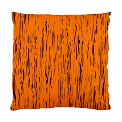 Orange Pattern Standard Cushion Case (one Side) by Valentinaart