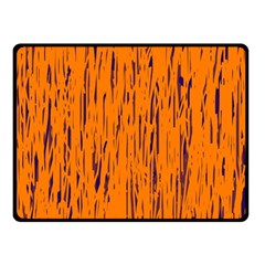 Orange Pattern Fleece Blanket (small)