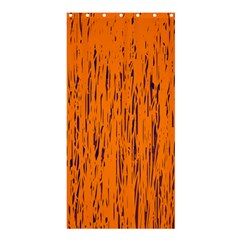 Orange Pattern Shower Curtain 36  X 72  (stall)  by Valentinaart