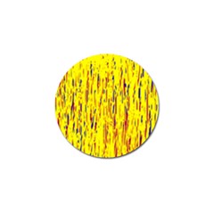 Yellow Pattern Golf Ball Marker (4 Pack) by Valentinaart