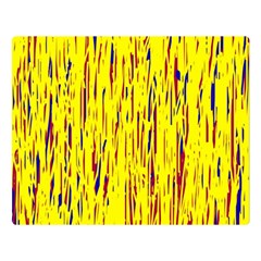 Yellow Pattern Double Sided Flano Blanket (large) 