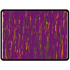 Purple Pattern Fleece Blanket (large) 